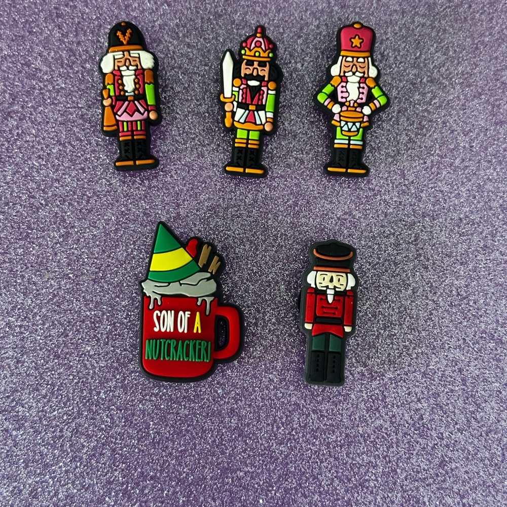 Nutcracker Shoe charms. Fit Crocs. Set of 5. Ballerina, ballet